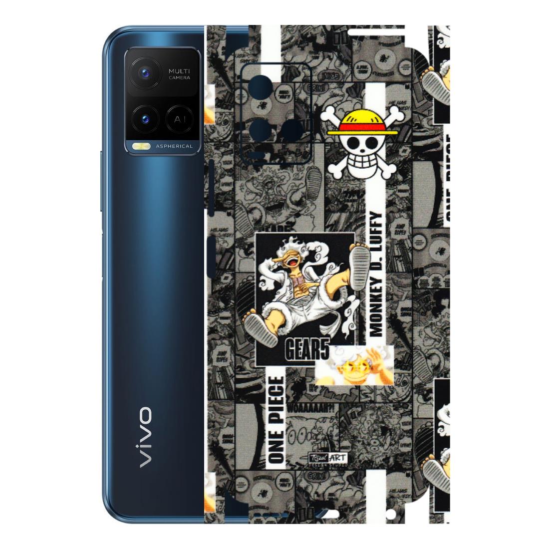 VIVO Y Series Phone Skins (All Models) - Cuffy Anime MonkeyCamic - 3D Embossed Finish (L-242) Vivo Y21 G