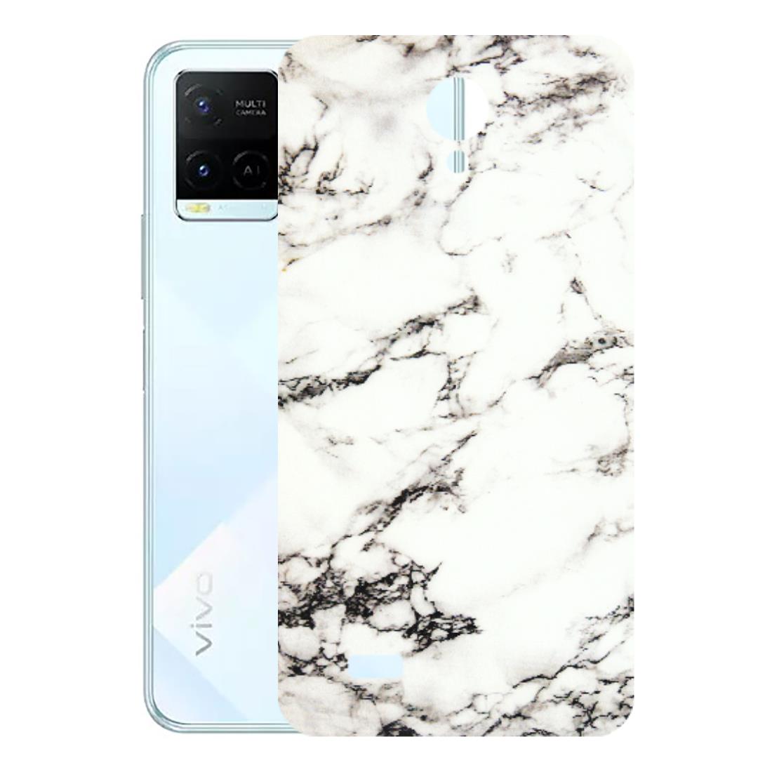 VIVO Y Series Phone Skins (All Models) - Black and White Marble Texture - 3D Embossed Finish (L-124) Vivo Y21