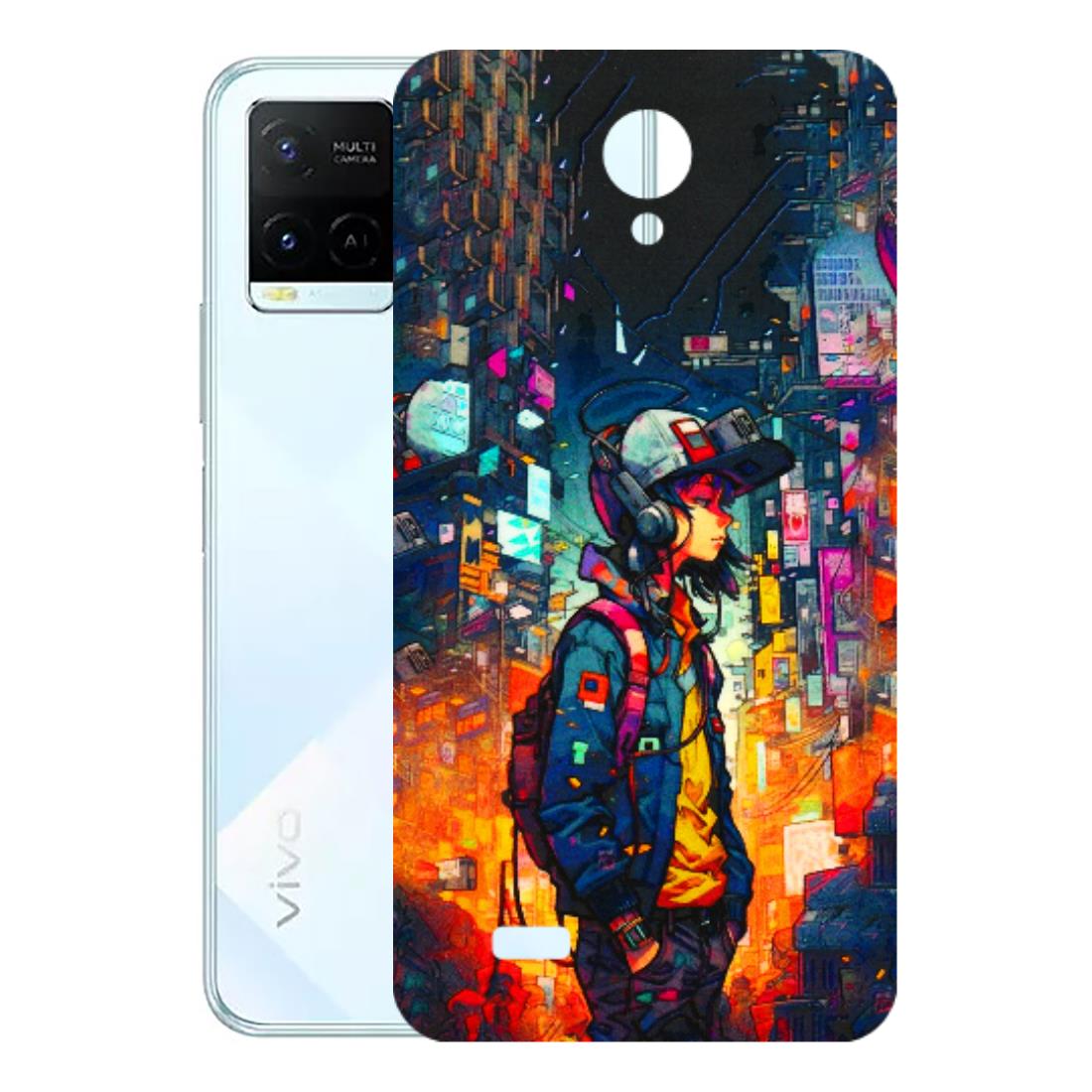 VIVO Y Series Phone Skins (All Models) - Street Anime Guy - 3D Embossed Finish (L-158) Vivo Y21