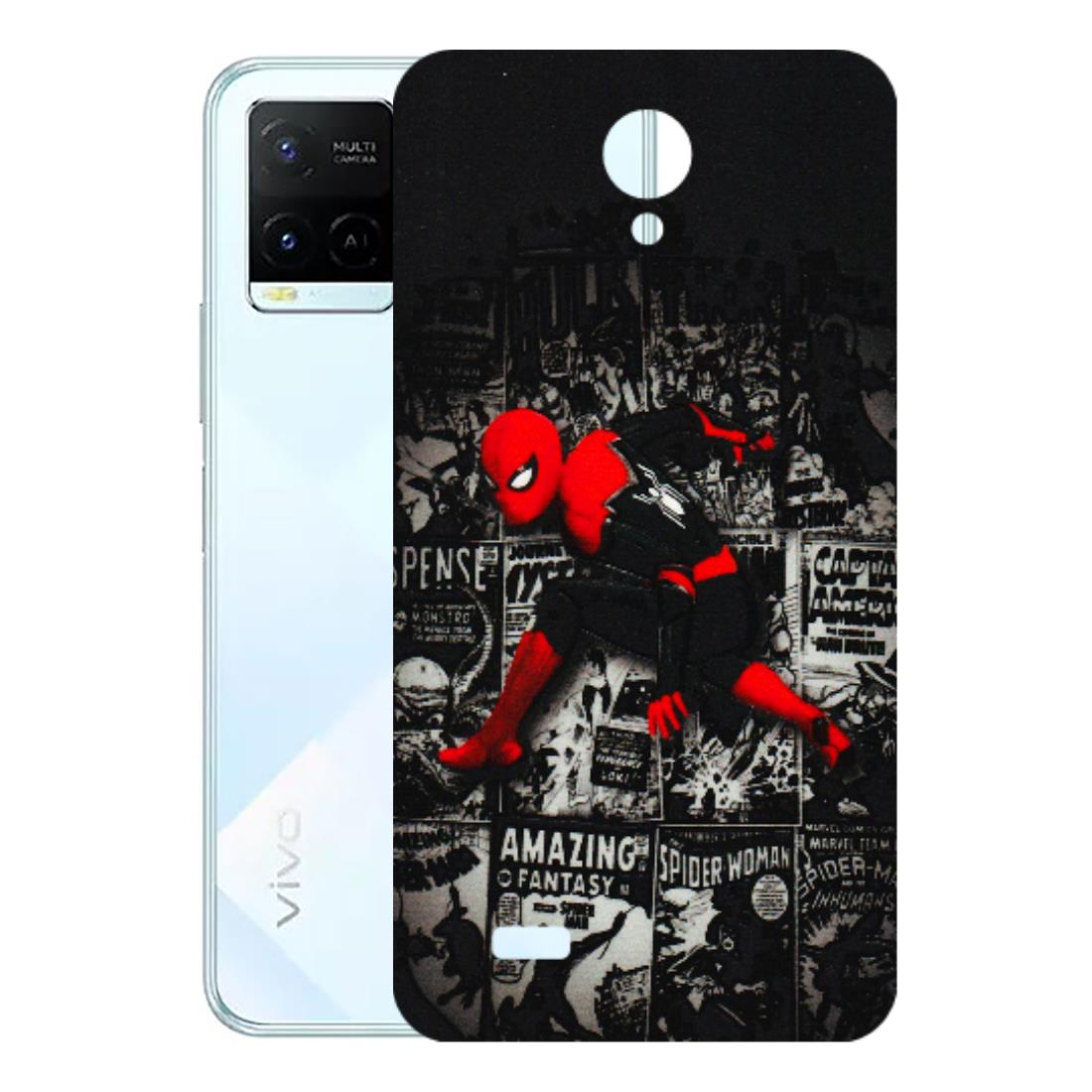 VIVO Y Series Phone Skins (All Models) - SpiderMan New - 3D Embossed Finish (L-162) Vivo Y21