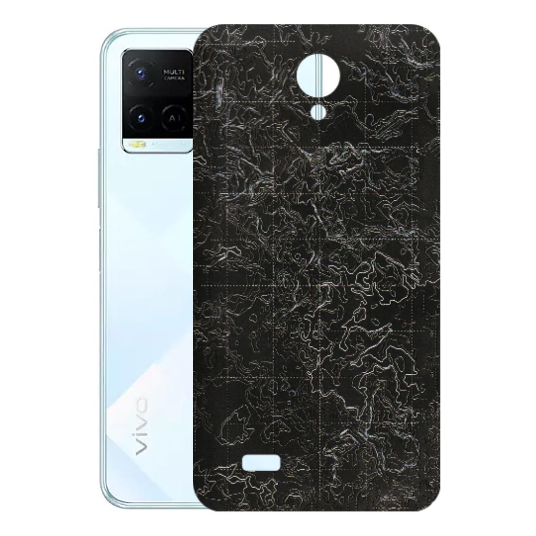 VIVO Y Series Phone Skins (All Models) - Black map Texture - 3D Embossed Finish (L-201) Vivo Y21