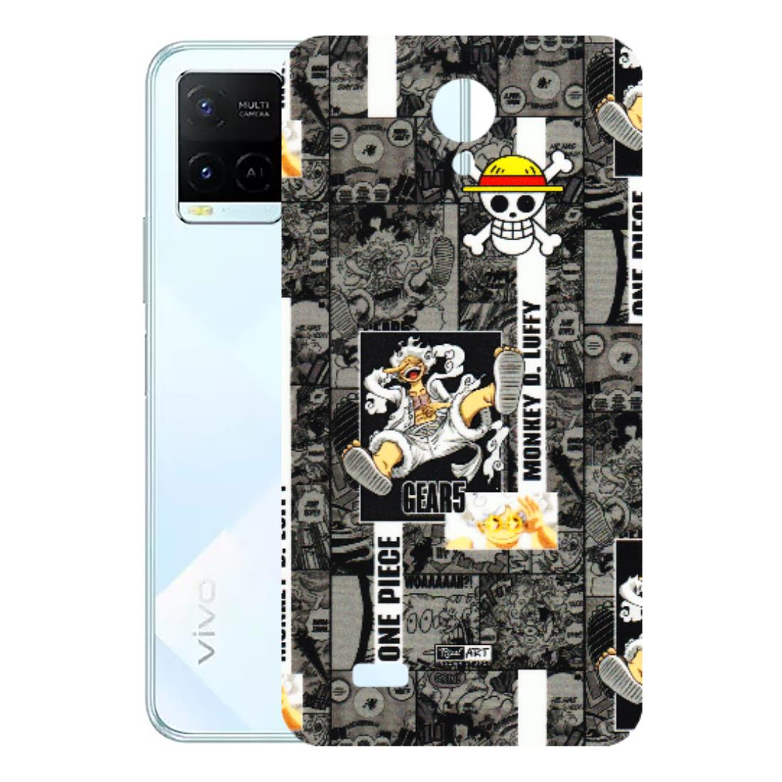 VIVO Y Series Phone Skins (All Models) - Cuffy Anime MonkeyCamic - 3D Embossed Finish (L-242) Vivo Y21