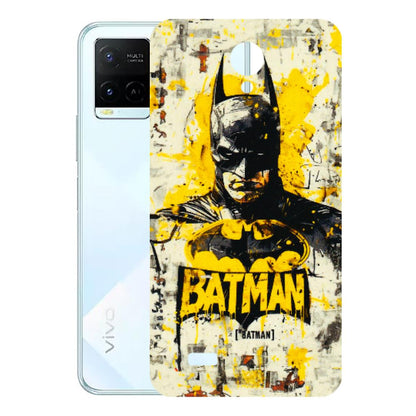 VIVO Y Series Phone Skins (All Models) - Batman Yellow BT - 3D Embossed Finish (L-304) Vivo Y21
