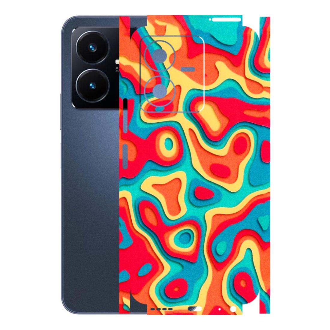 VIVO Y Series Phone Skins (All Models) - Abstract Swirl - 3D Embossed Finish (L-150) Vivo Y22 2022