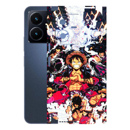 VIVO Y Series Phone Skins (All Models) - Luffy Anime Character - 3D Embossed Finish (L-203) Vivo Y22 2022