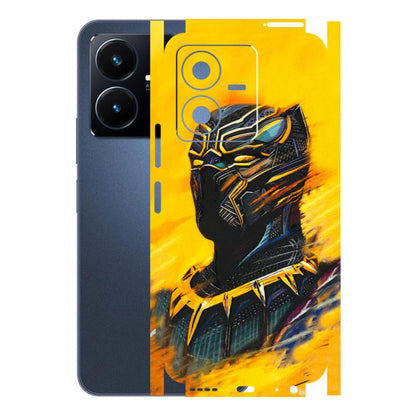 VIVO Y Series Phone Skins (All Models) - Yellow Panther - 3D Embossed Finish (L-54) Vivo Y22 2022