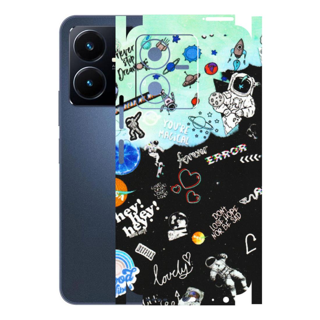 VIVO Y Series Phone Skins (All Models) - Living In A Space Dream - Matte Finish (M-46) Vivo Y22 2022