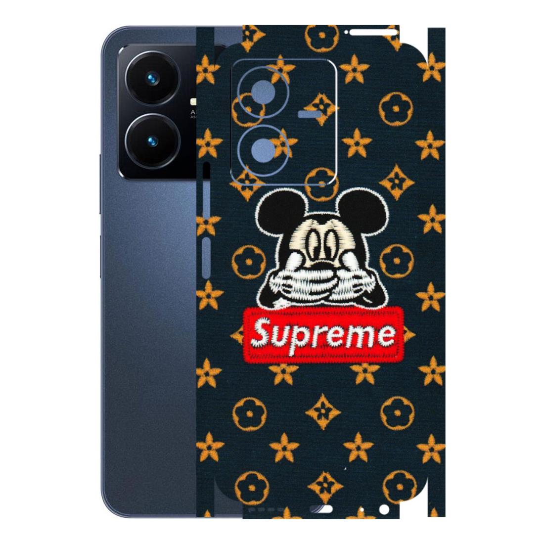 VIVO Y Series Phone Skins (All Models) - Mickey Supreme - Matte Finish (M-83) Vivo Y22 2022
