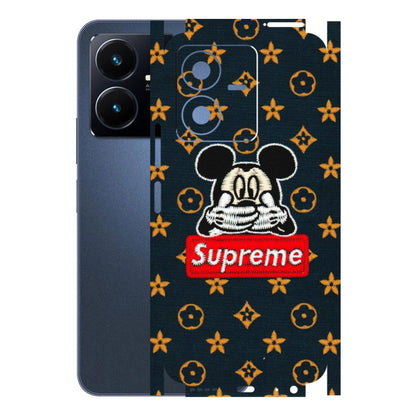 VIVO Y Series Phone Skins (All Models) - Mickey Supreme - Matte Finish (M-83) Vivo Y22 2022