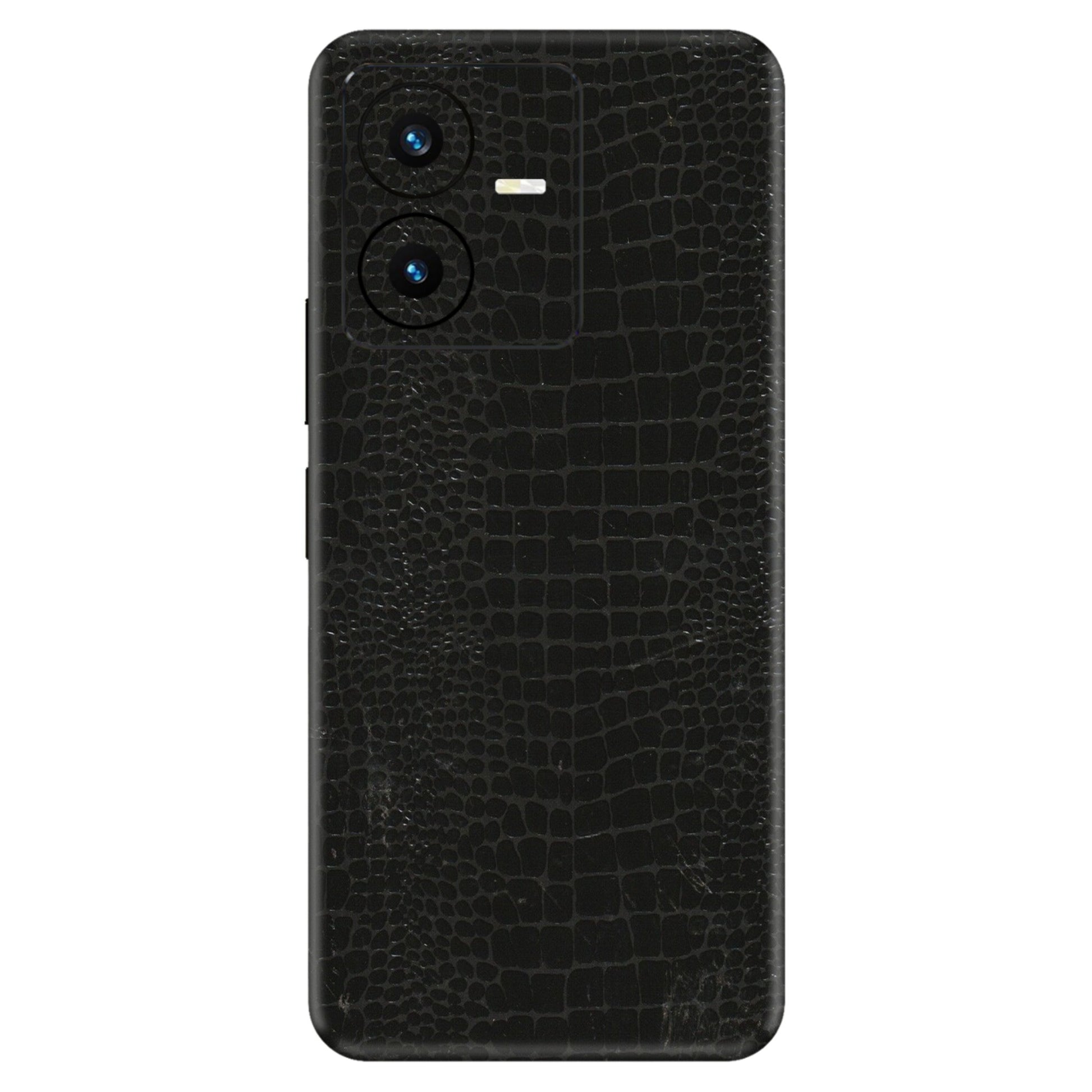 VIVO Y Series Phone Skins (All Models) - Snake Leather Black - 3D Embossed Finish (L-107) Vivo Y22 2022