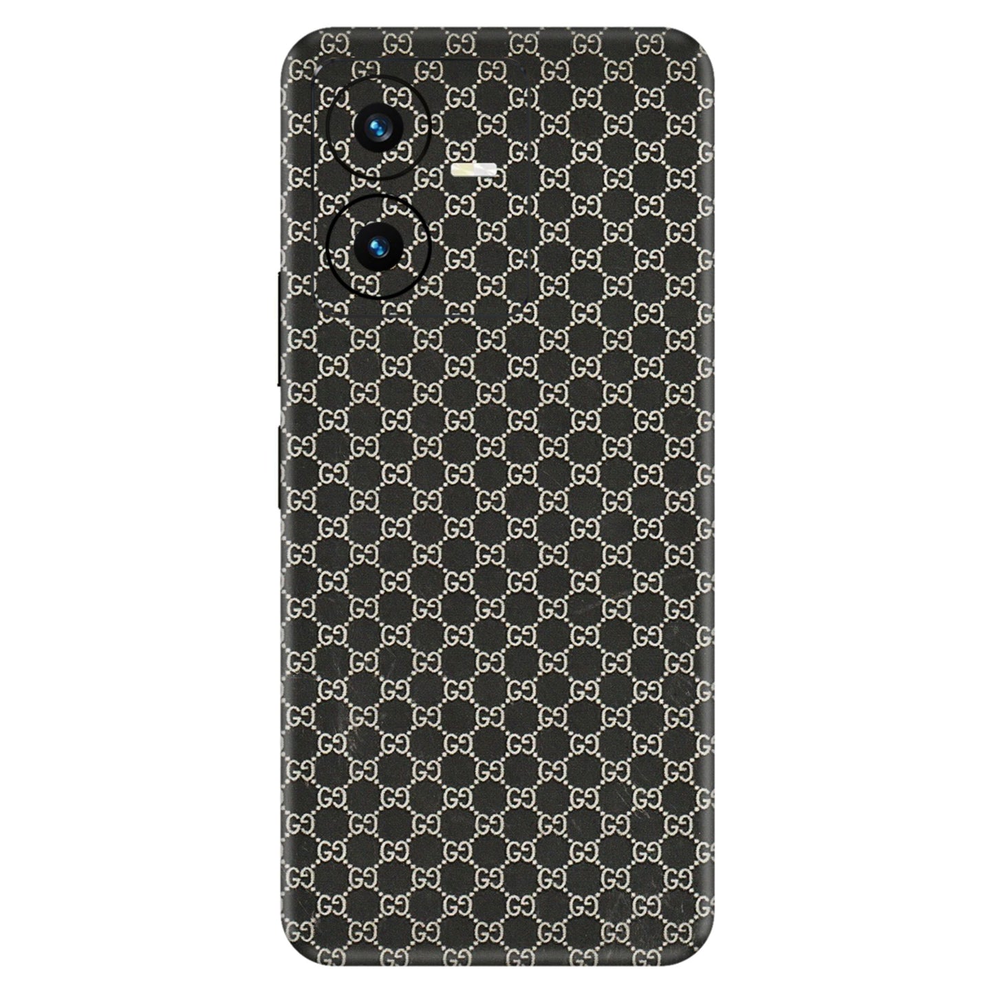 VIVO Y Series Phone Skins (All Models) - Black G Print - 3D Embossed Finish (L-109) Vivo Y22 2022