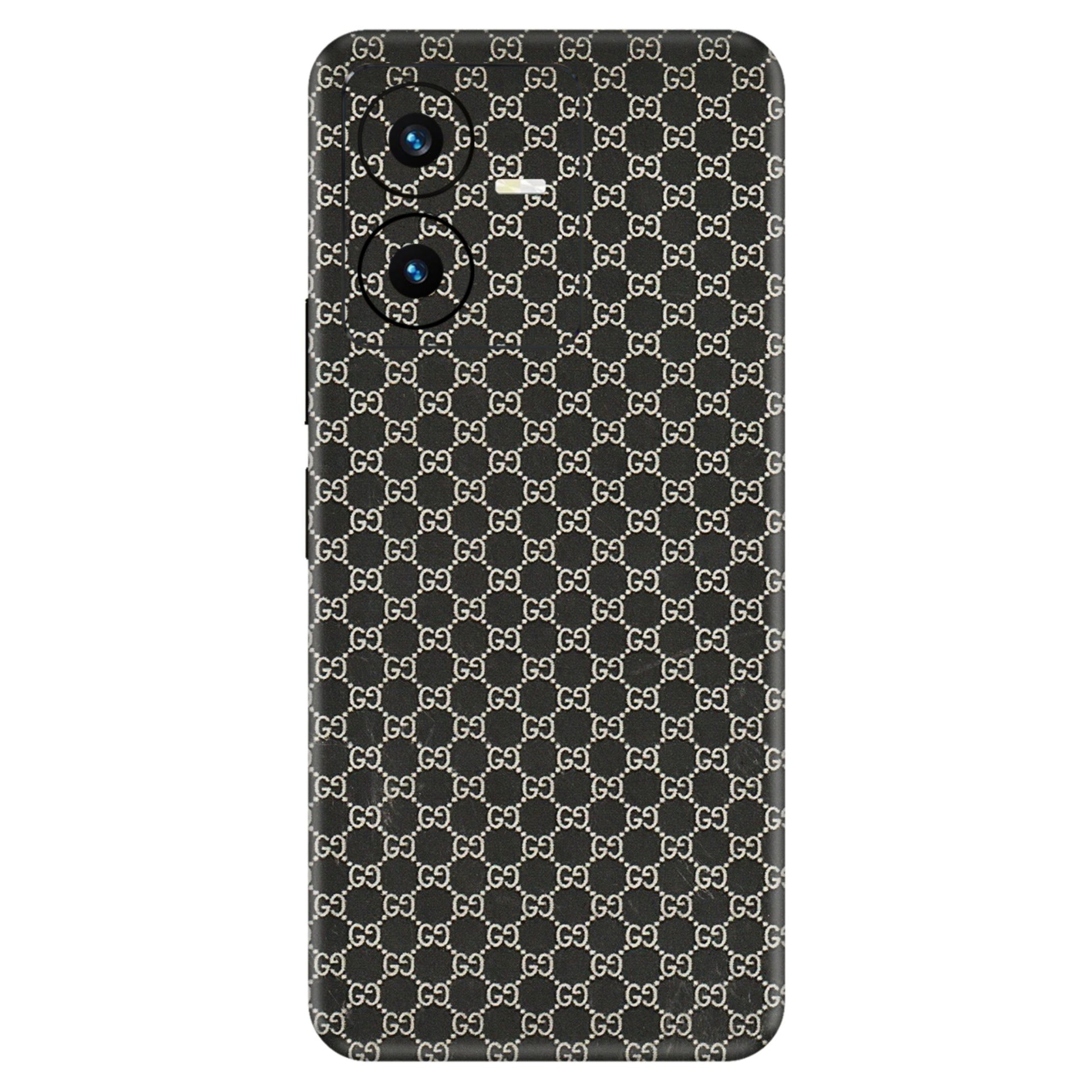 VIVO Y Series Phone Skins (All Models) - Black G Print - 3D Embossed Finish (L-109) Vivo Y22 2022