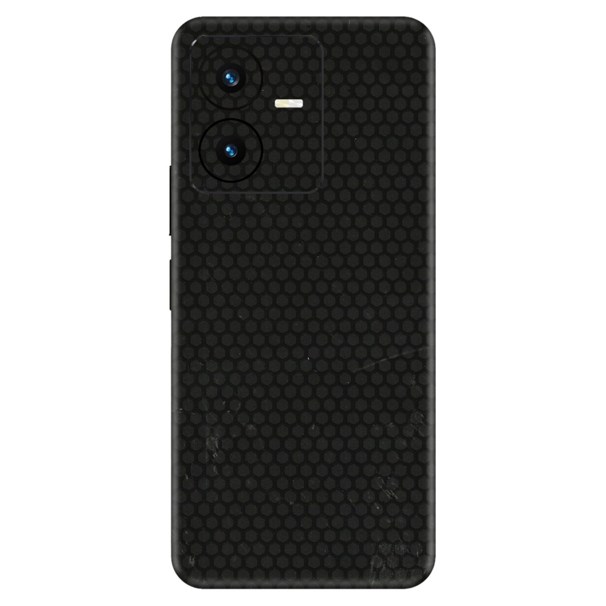 VIVO Y Series Phone Skins (All Models) - Black honeycomb - 3D Embossed Finish (L-114) Vivo Y22 2022