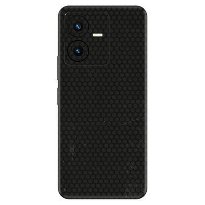 VIVO Y Series Phone Skins (All Models) - Black honeycomb - 3D Embossed Finish (L-114) Vivo Y22 2022