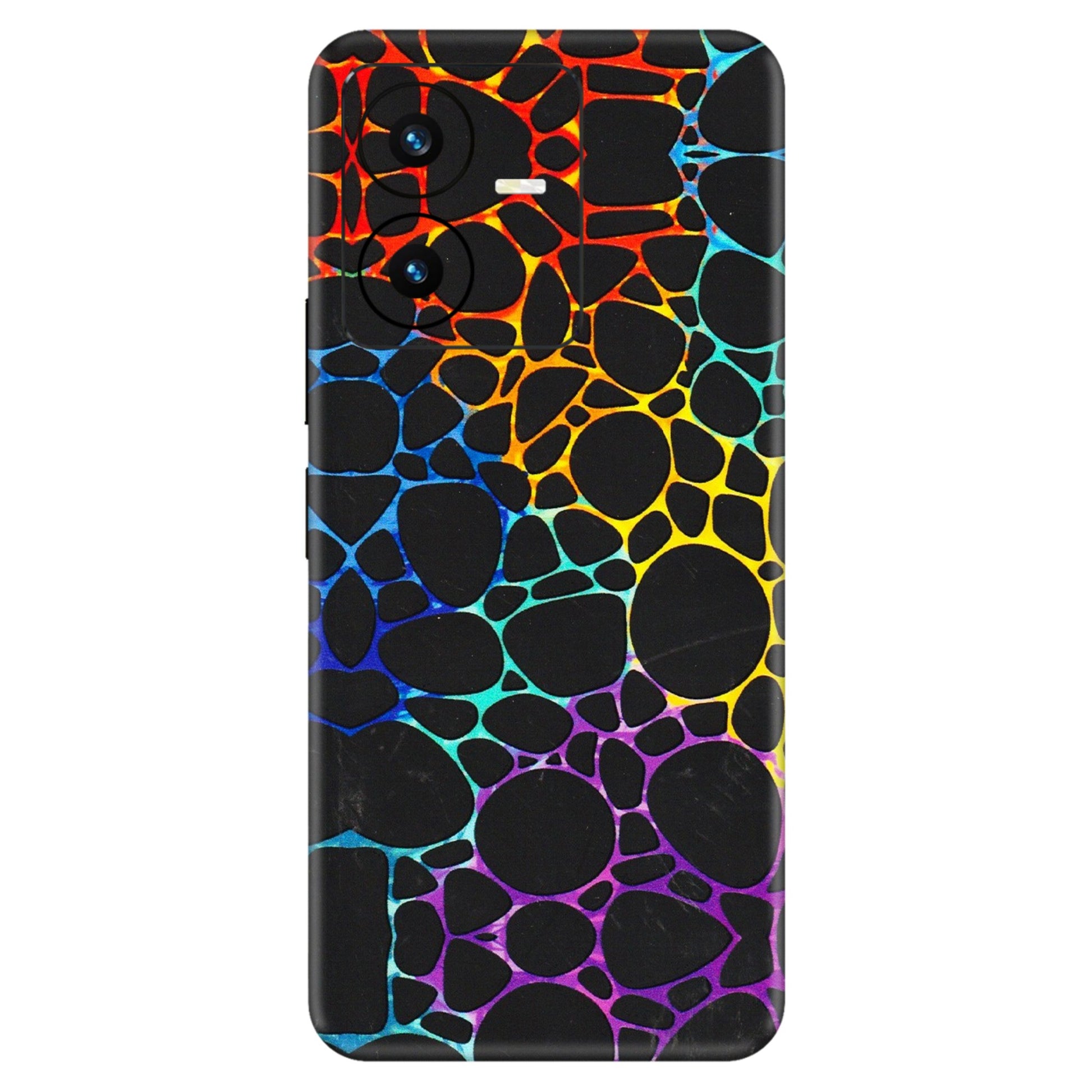 VIVO Y Series Phone Skins (All Models) - Abstract Art MultiColour - 3D Embossed Finish (L-133) Vivo Y22 2022