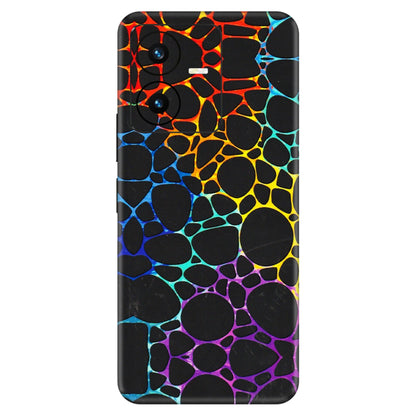 VIVO Y Series Phone Skins (All Models) - Abstract Art MultiColour - 3D Embossed Finish (L-133) Vivo Y22 2022