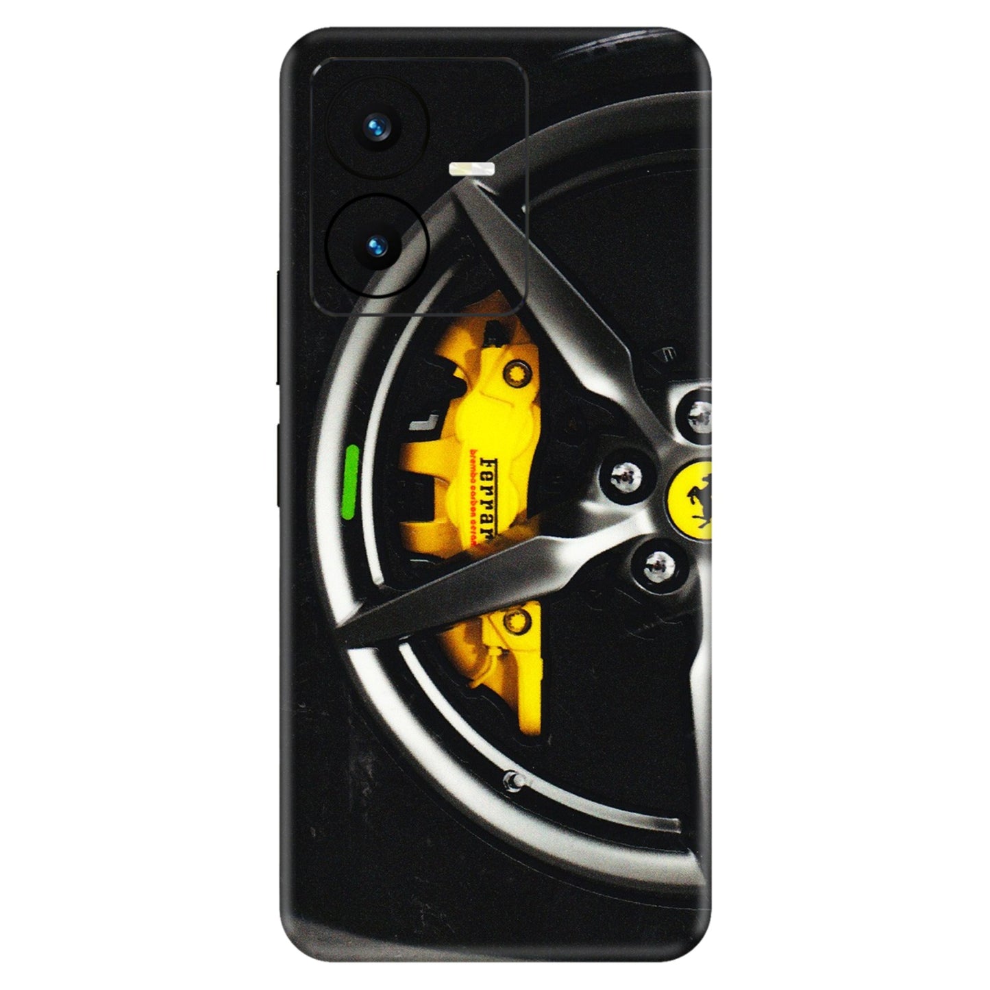 VIVO Y Series Phone Skins (All Models) - Ferrari Wheel Alloy - 3D Embossed Finish (L-173) Vivo Y22 2022