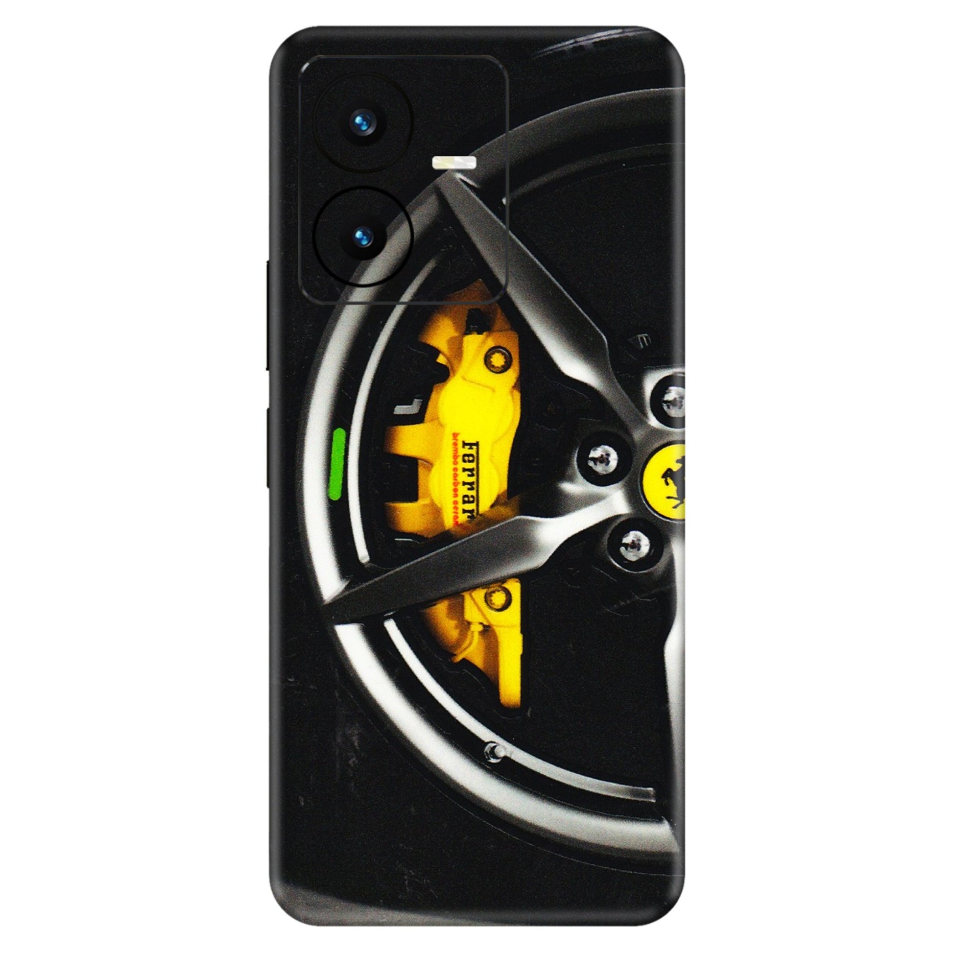 VIVO Y Series Phone Skins (All Models) - Ferrari Wheel Alloy - 3D Embossed Finish (L-173) Vivo Y22 2022