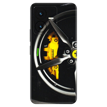 VIVO Y Series Phone Skins (All Models) - Ferrari Wheel Alloy - 3D Embossed Finish (L-173) Vivo Y22 2022
