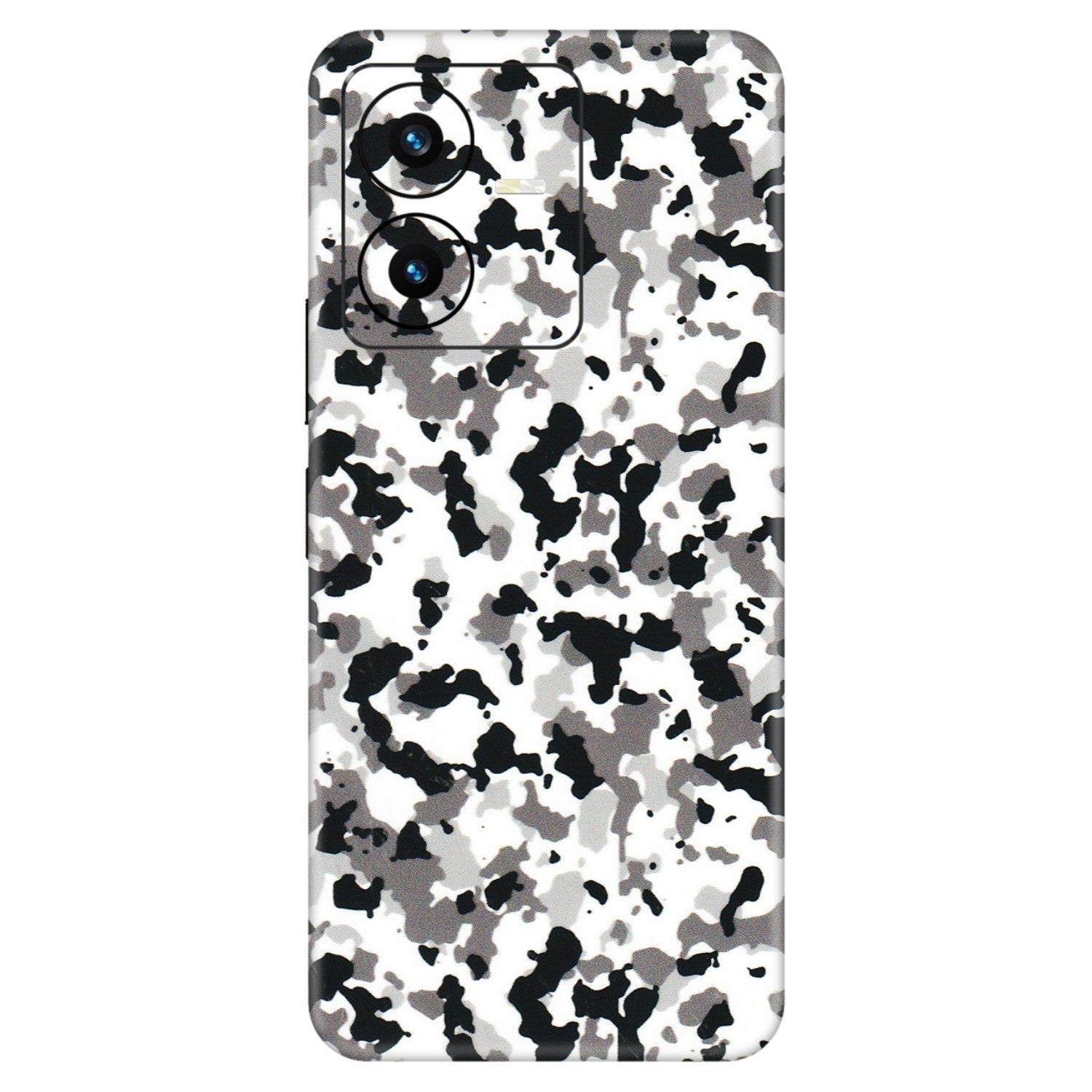 VIVO Y Series Phone Skins (All Models) - White Black Camouflage - 3D Embossed Finish (L-18) Vivo Y22 2022