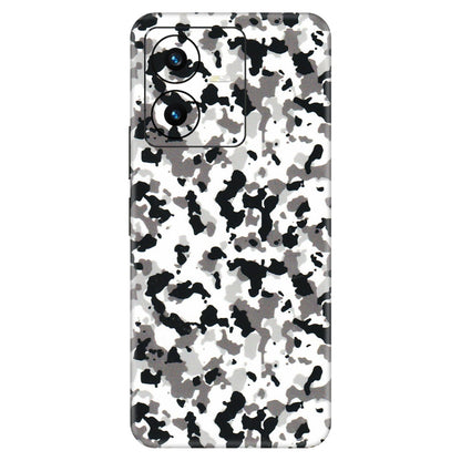 VIVO Y Series Phone Skins (All Models) - White Black Camouflage - 3D Embossed Finish (L-18) Vivo Y22 2022