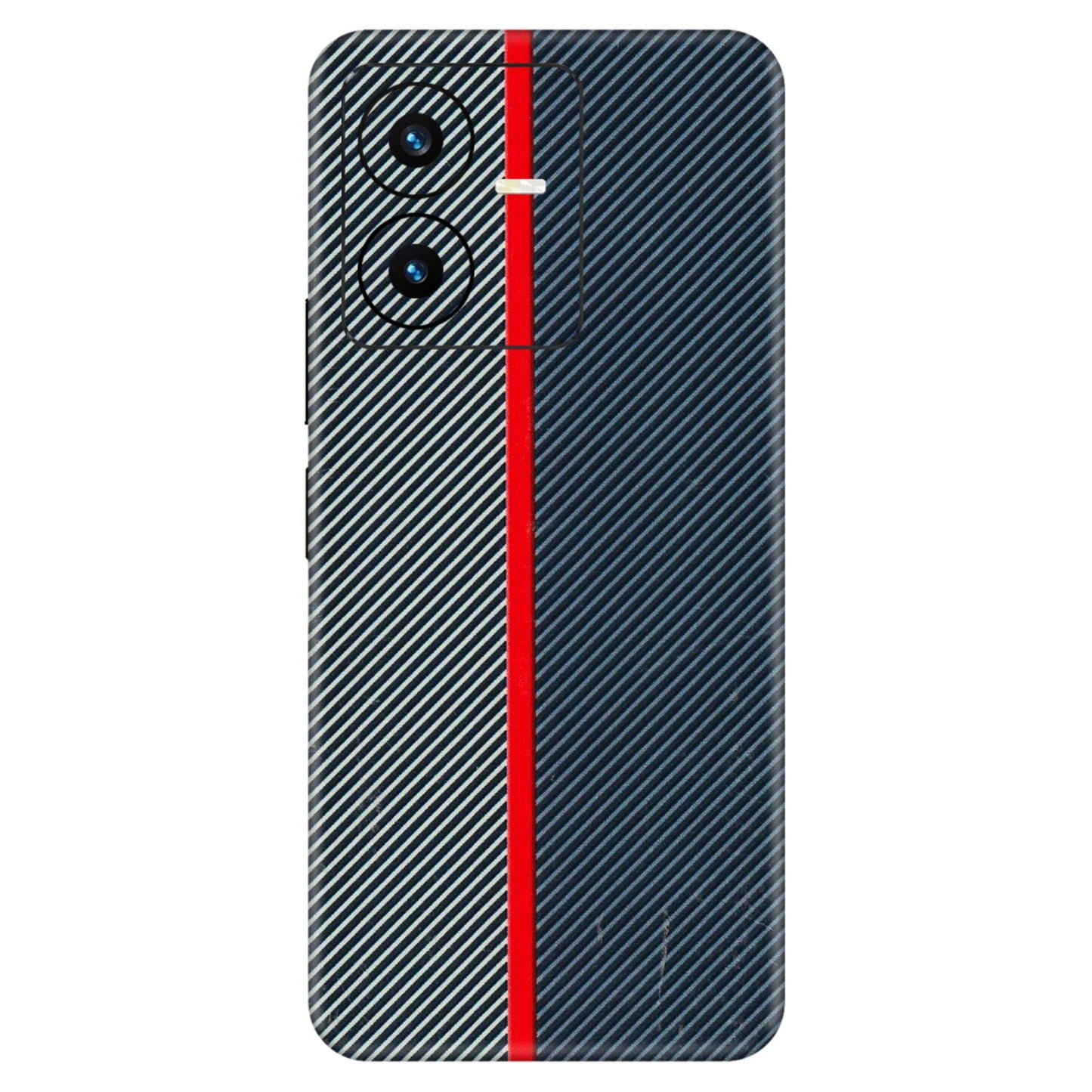 VIVO Y Series Phone Skins (All Models) - Blue Sober Lines - 3D Embossed Finish (L-305) Vivo Y22 2022