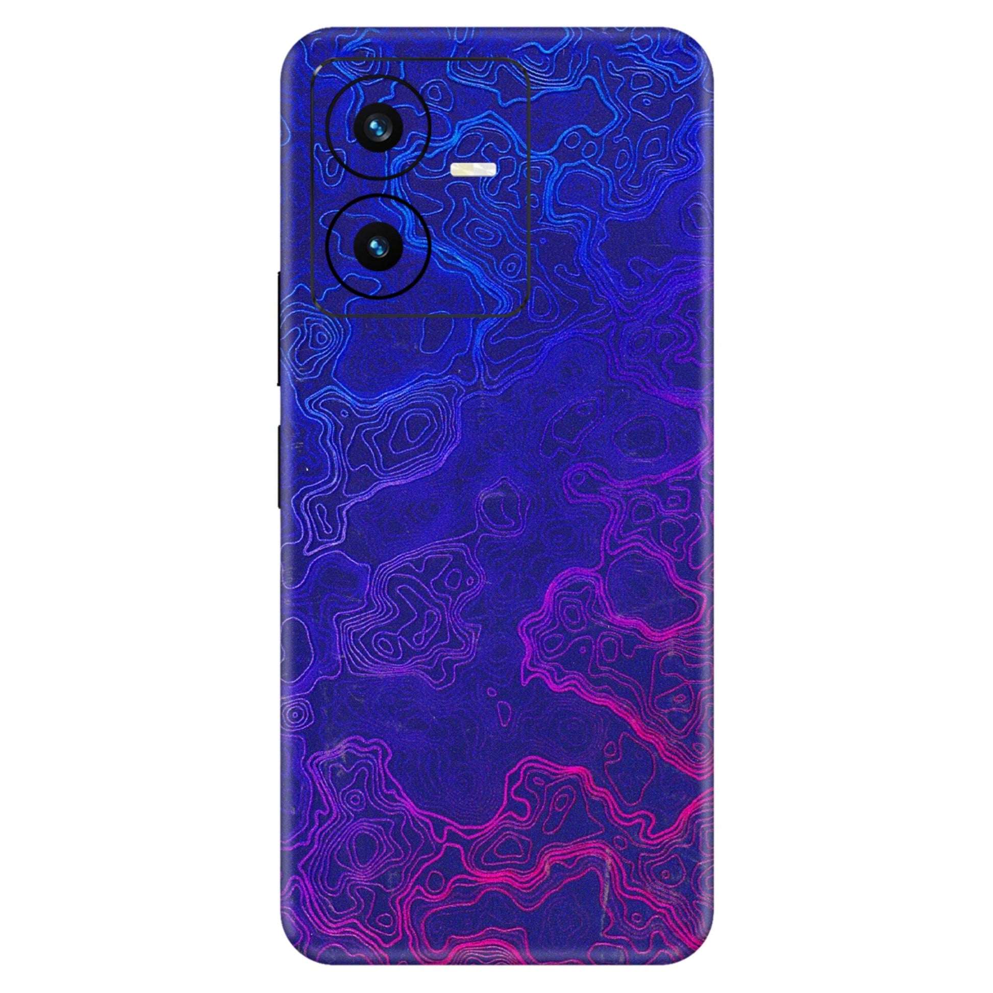VIVO Y Series Phone Skins (All Models) - Purple Ripples Swirl - 3D Embossed Finish (L-314) Vivo Y22 2022