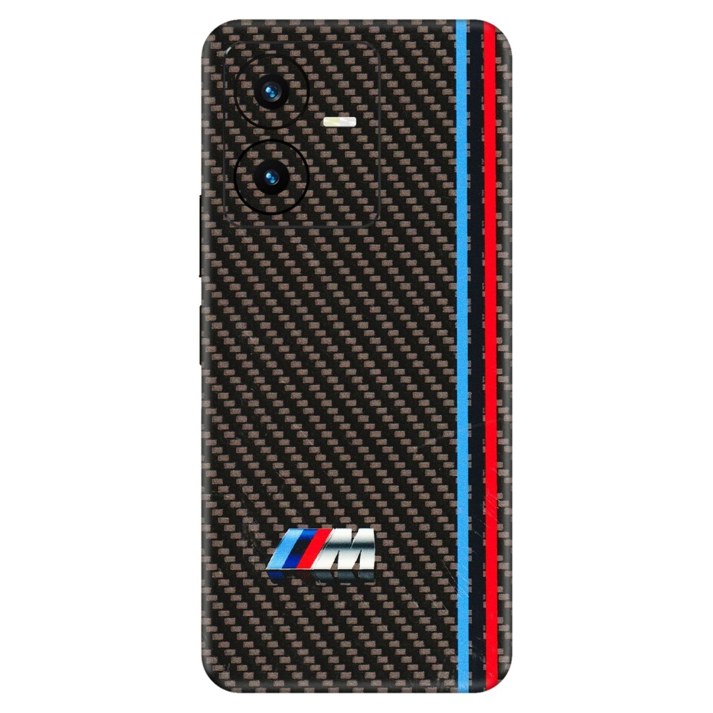 VIVO Y Series Phone Skins (All Models) - BM Carbon Fiber Feels - 3D Embossed Finish (L-38) Vivo Y22 2022