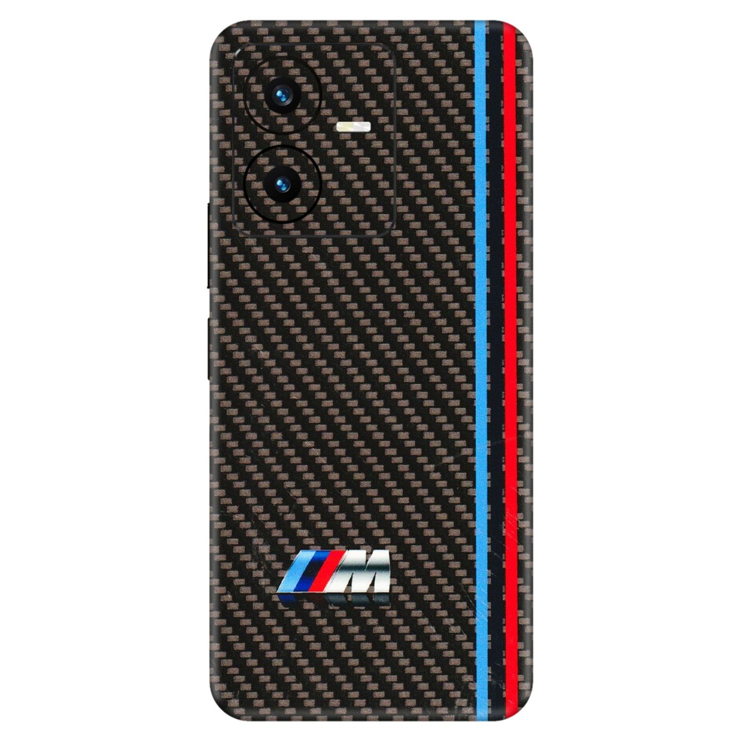 VIVO Y Series Phone Skins (All Models) - BM Carbon Fiber Feels - 3D Embossed Finish (L-38) Vivo Y22 2022