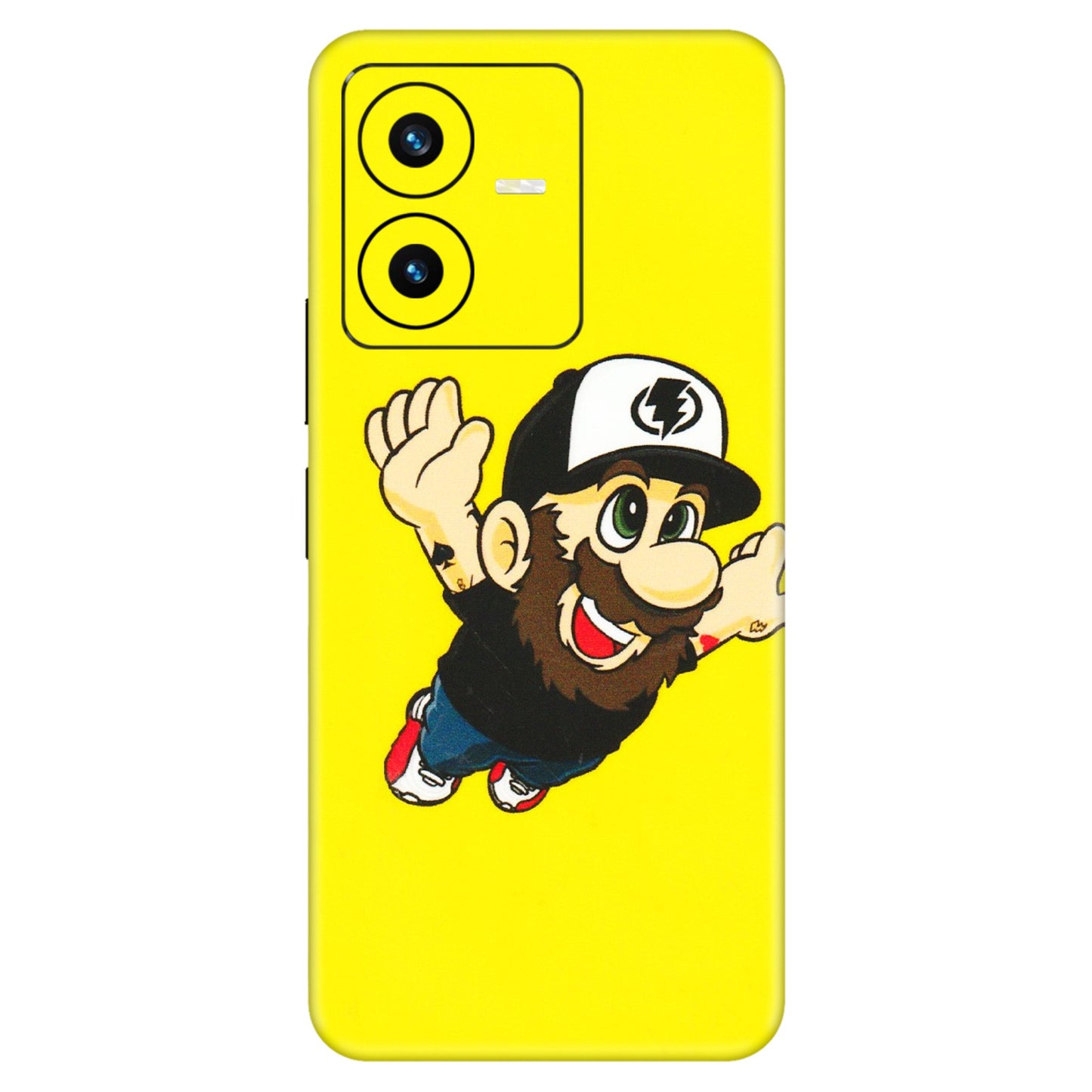 VIVO Y Series Phone Skins (All Models) - Flying Beardo - 3D Embossed Finish (L-60) Vivo Y22 2022