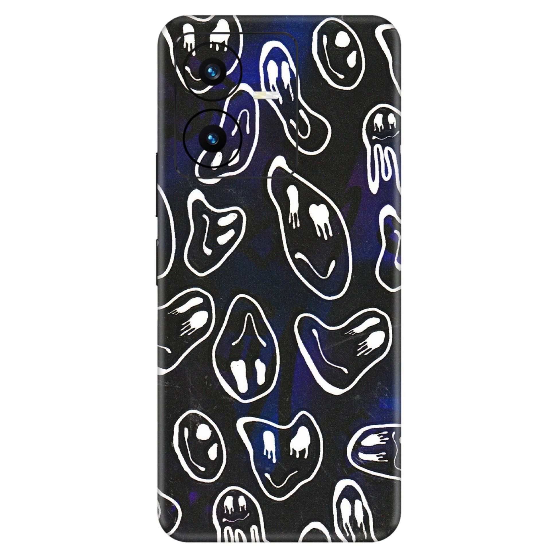 VIVO Y Series Phone Skins (All Models) - Distorted Smileys - 3D Embossed Finish (L-92) Vivo Y22 2022