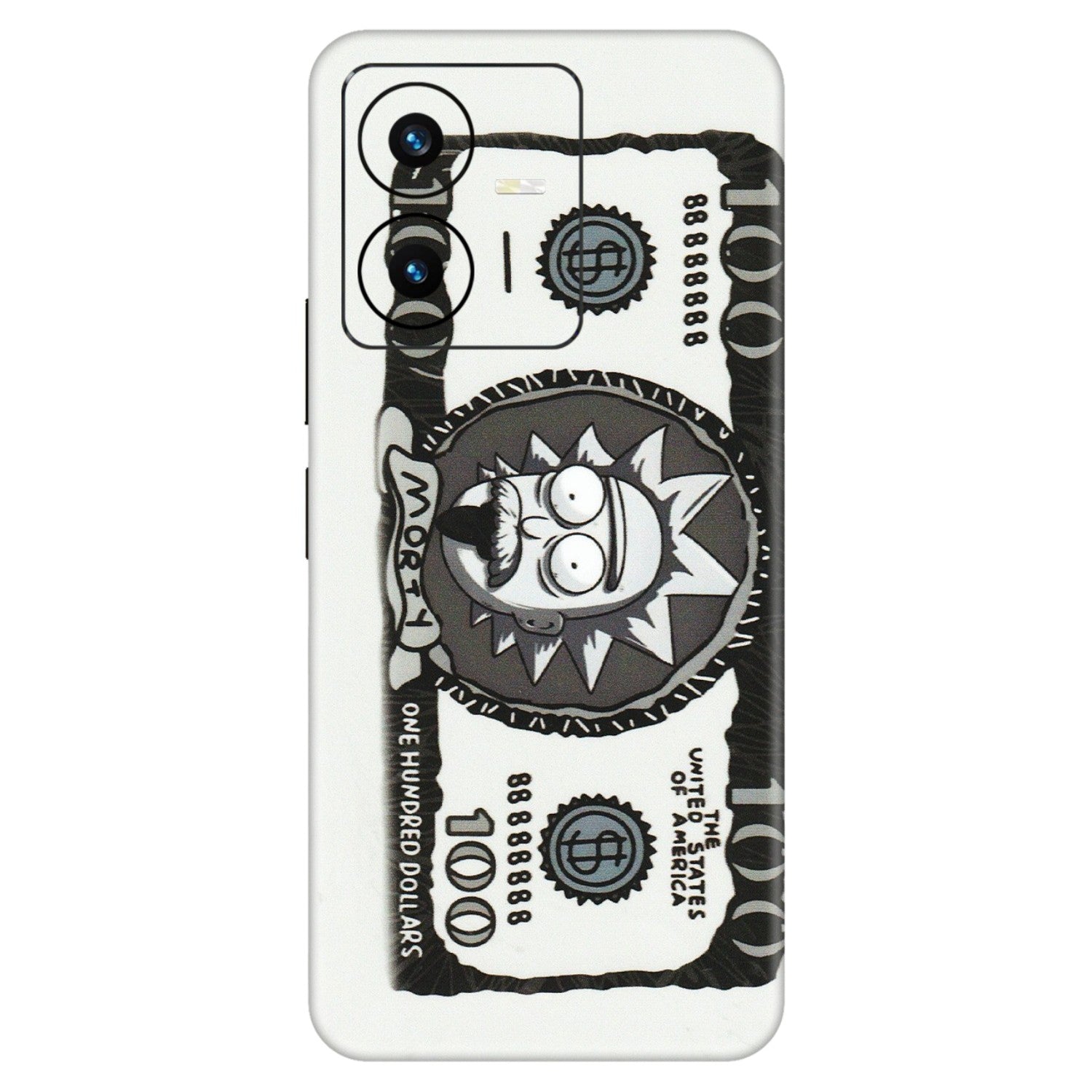 VIVO Y Series Phone Skins (All Models) - Rick And Morty Hundred Dollar Anime - Matte Finish (M-161) Vivo Y22 2022