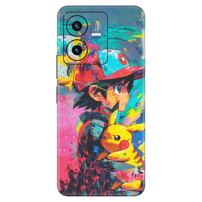 VIVO Y Series Phone Skins (All Models) - Ash & Pikachu - Matte Finish (M-26)
