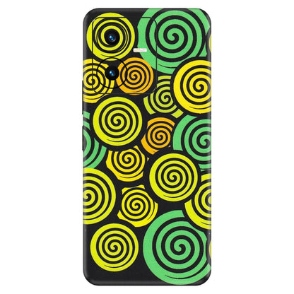 VIVO Y Series Phone Skins (All Models) - Crazy Spiral - Matte Finish (M-91) Vivo Y22 2022