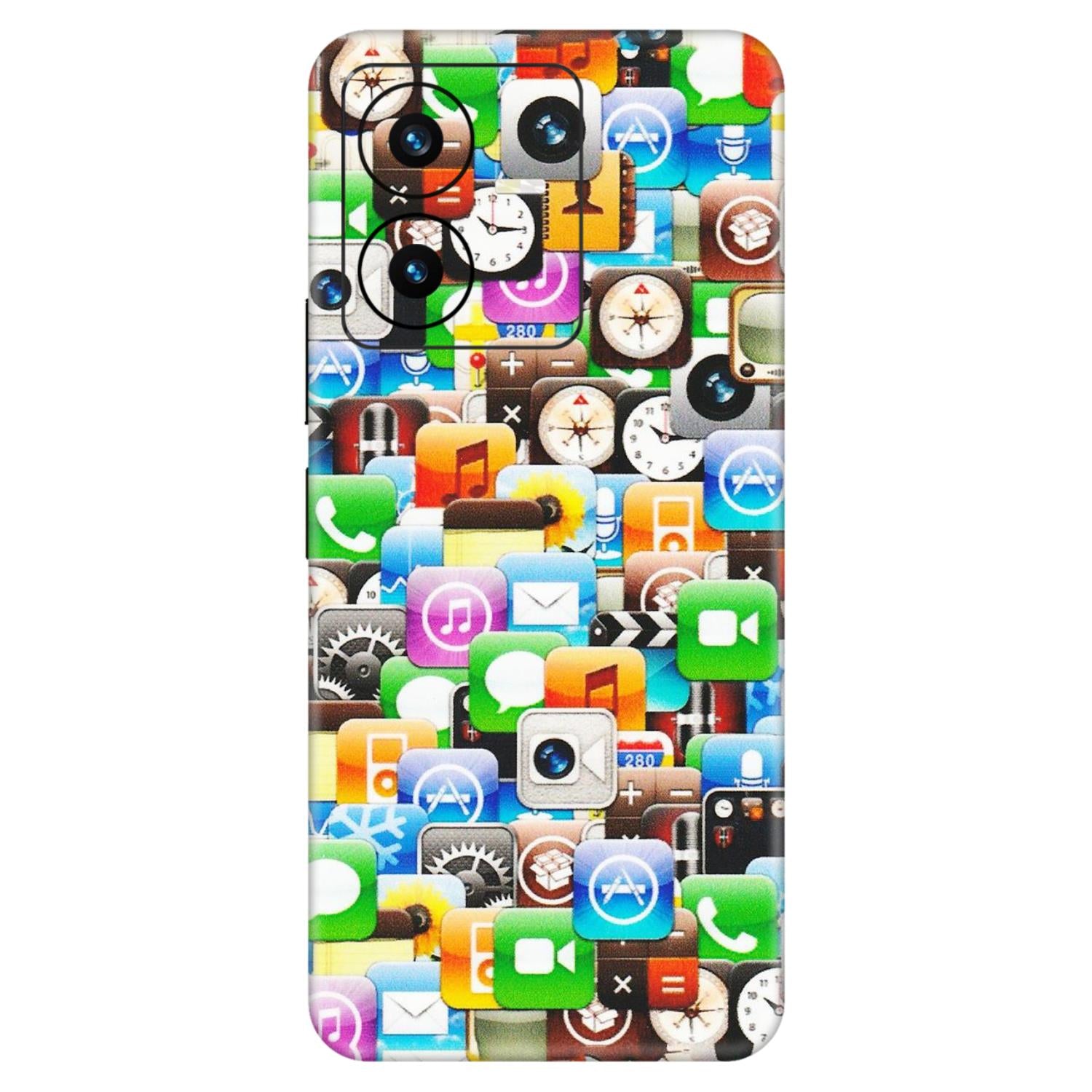 VIVO Y Series Phone Skins (All Models) - All Apple Icons - Matte Finish (M-93) Vivo Y22 2022