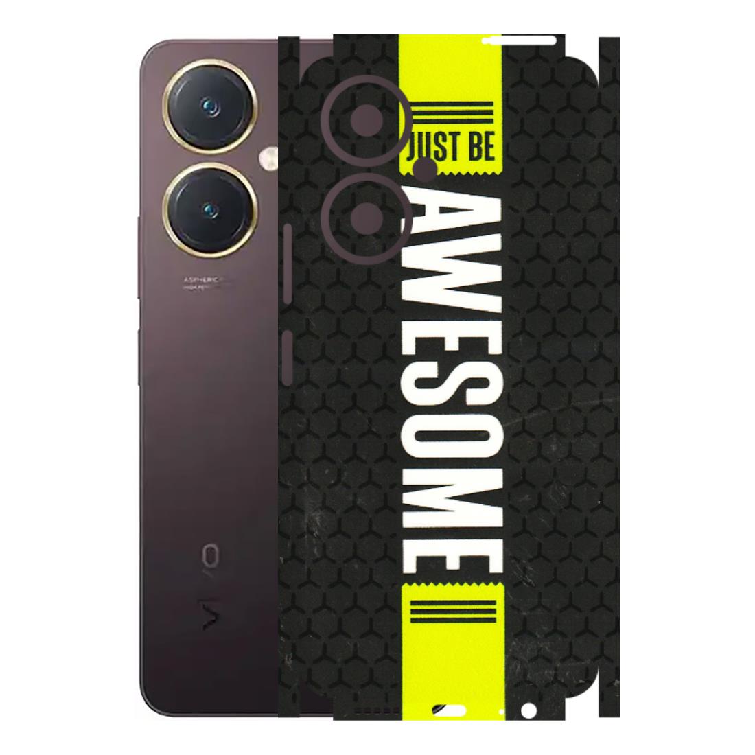 VIVO Y Series Phone Skins (All Models) - Just Be Awesome - 3D Embossed Finish (L-101) Vivo Y27 4G