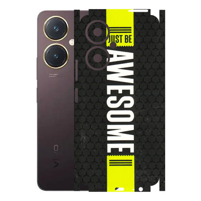 VIVO Y Series Phone Skins (All Models) - Just Be Awesome - 3D Embossed Finish (L-101) Vivo Y27 4G