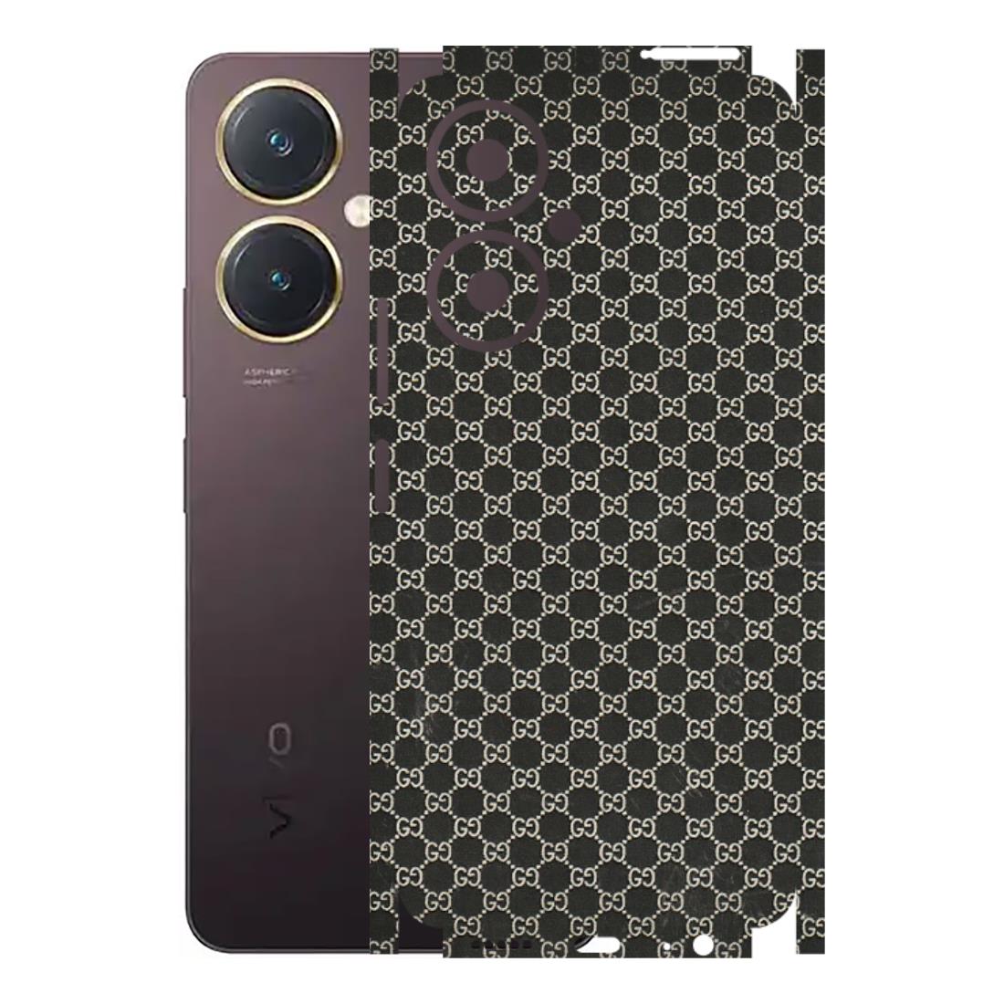 VIVO Y Series Phone Skins (All Models) - Black G Print - 3D Embossed Finish (L-109) Vivo Y27 4G