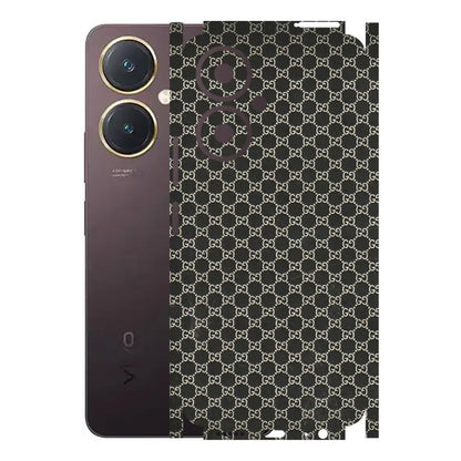 VIVO Y Series Phone Skins (All Models) - Black G Print - 3D Embossed Finish (L-109) Vivo Y27 4G