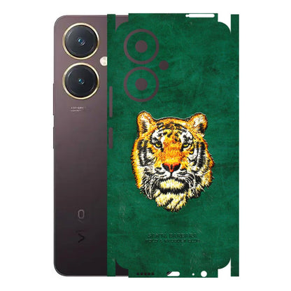 VIVO Y Series Phone Skins (All Models) - Leather Feel Tiger - 3D Embossed Finish (L-111) Vivo Y27 4G