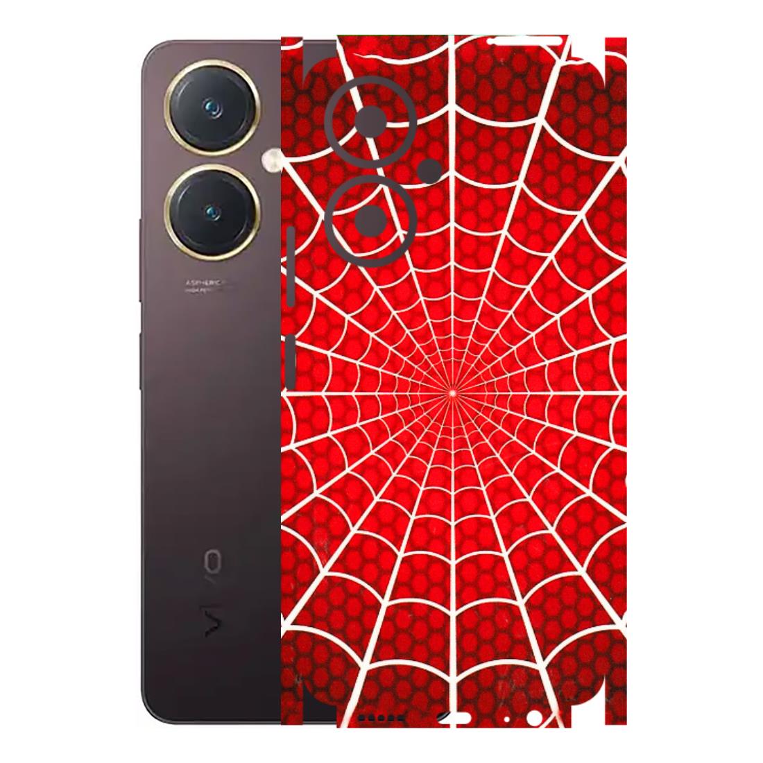 VIVO Y Series Phone Skins (All Models) - Classic Spidey Web - 3D Embossed Finish (L-115) Vivo Y27 4G