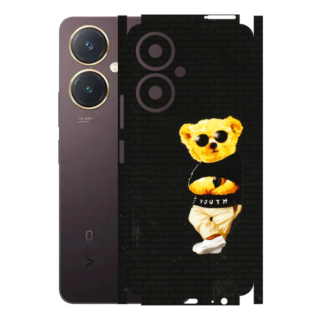 VIVO Y Series Phone Skins (All Models) - Classy Teddy Bear - 3D Embossed Finish (L-116) Vivo Y27 4G