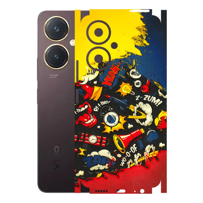 VIVO Y Series Phone Skins (All Models) - Pacific Doodle Art - 3D Embossed Finish (L-120) Vivo Y27 4G