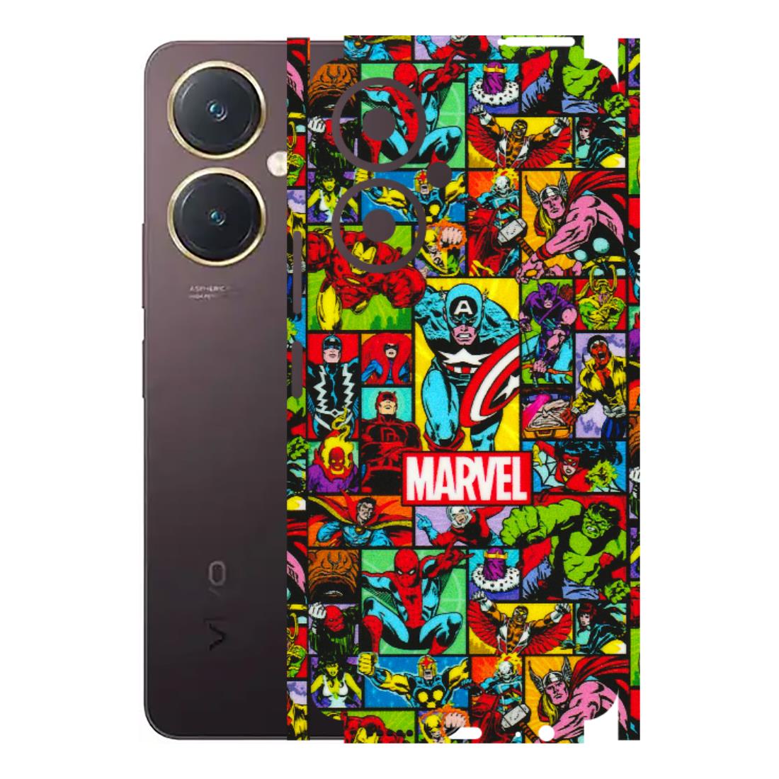 VIVO Y Series Phone Skins (All Models) - MARVELOUS Comic Characters - 3D Embossed Finish (L-129) Vivo Y27 4G