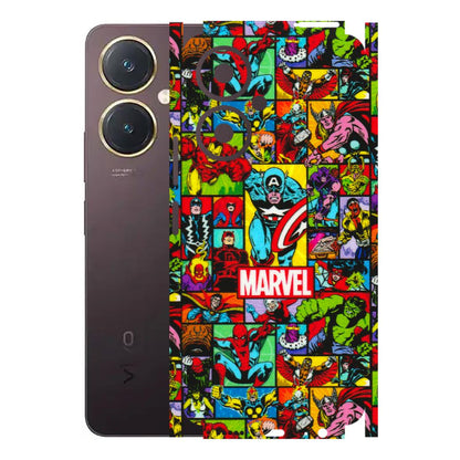 VIVO Y Series Phone Skins (All Models) - MARVELOUS Comic Characters - 3D Embossed Finish (L-129) Vivo Y27 4G