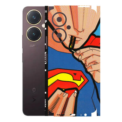 VIVO Y Series Phone Skins (All Models) - Superman Sutta - 3D Embossed Finish (L-130) Vivo Y27 4G