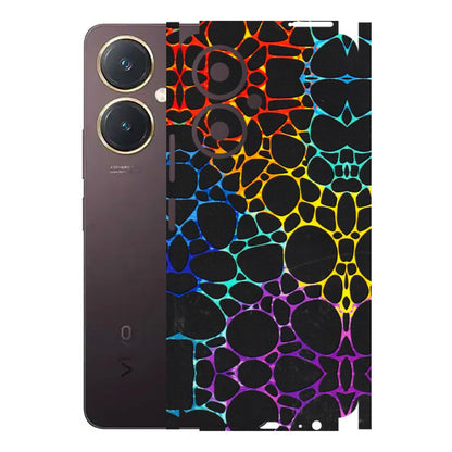 VIVO Y Series Phone Skins (All Models) - Abstract Art MultiColour - 3D Embossed Finish (L-133) Vivo Y27 4G