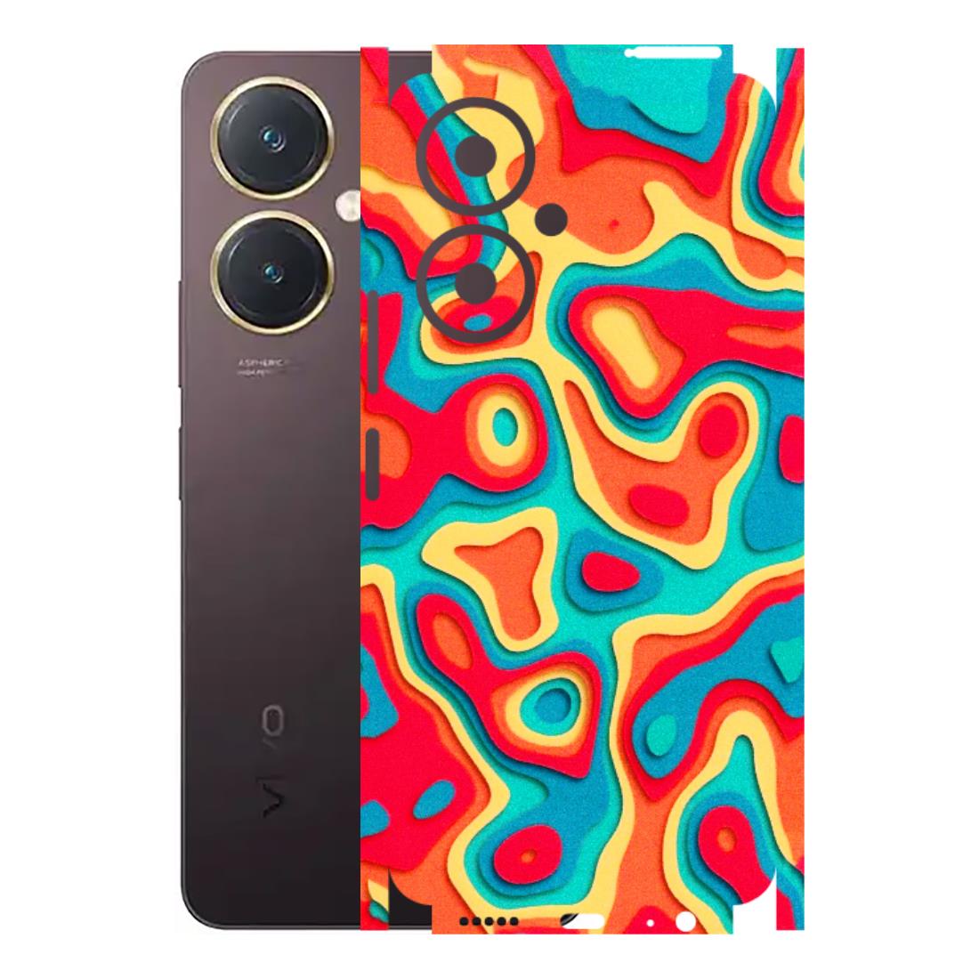 VIVO Y Series Phone Skins (All Models) - Abstract Swirl - 3D Embossed Finish (L-150) Vivo Y27 4G