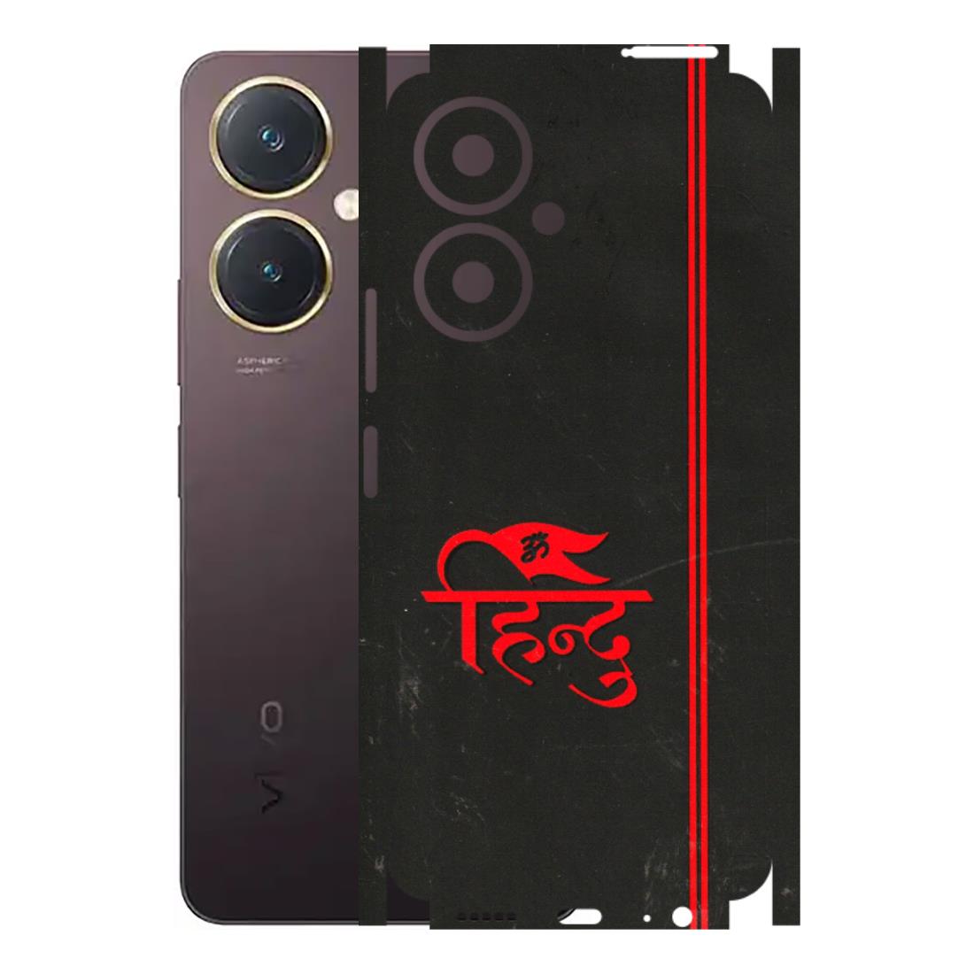 VIVO Y Series Phone Skins (All Models) - Hindu Black - 3D Embossed Finish (L-153) Vivo Y27 4G