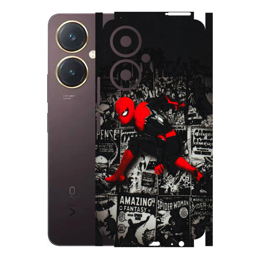 VIVO Y Series Phone Skins (All Models) - SpiderMan New - 3D Embossed Finish (L-162) Vivo Y27 4G